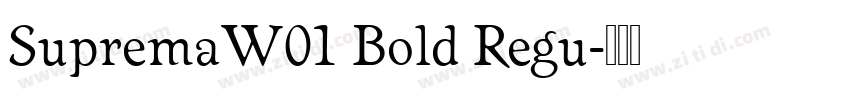 SupremaW01 Bold Regu字体转换
